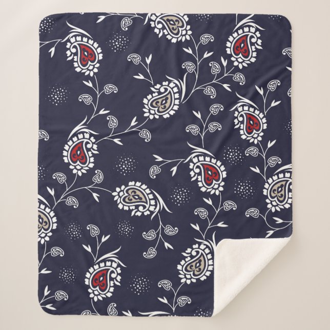 Manta Sherpa patrón de paisajes en la marina (Anverso)