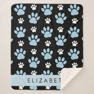 Manta Sherpa Patrón De Patas, Patas Azules, Patas De Perro, Tu 