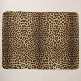 Manta Sherpa Patrón de piel de leopardo