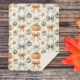 Manta Sherpa Patrón de plegado de otoño