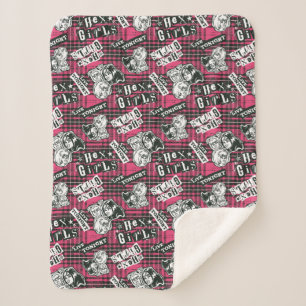 Manta Sherpa Patrón de Punk de Chicas hexadecimales