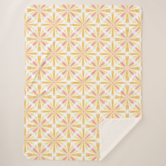 Manta Sherpa Patrón de ráfagas de sol en el corazón radial amar