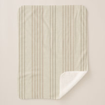 Patrón de raya de garrapata beige neutro clásico