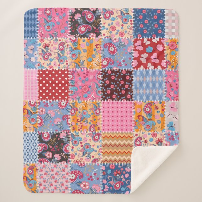 Manta Sherpa Patrón de retracción transparente (Anverso)