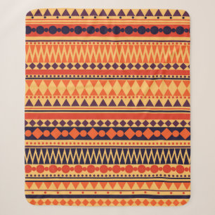 Manta Sherpa Patrón de textura tribal de vintage sin foco. Vint