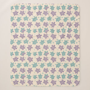 Manta Sherpa Patrón de Tortuga Mandala Pastel