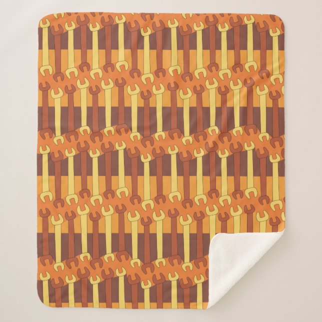 Manta Sherpa Patrón de trazo vertical (Anverso)