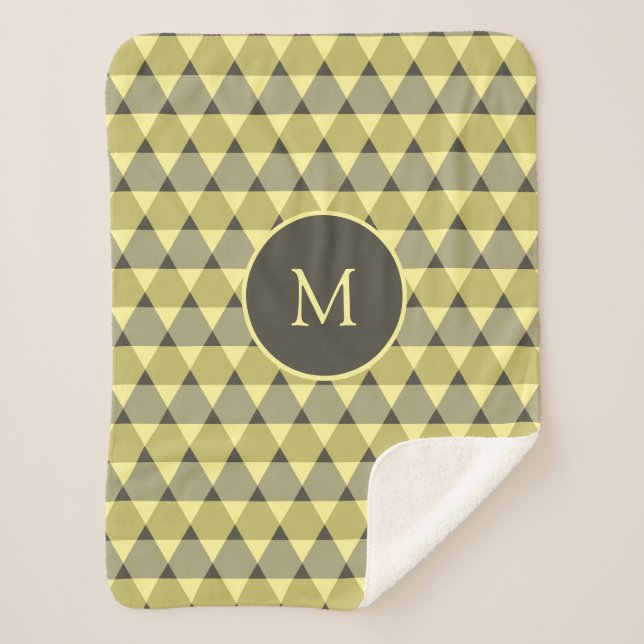 Manta Sherpa Patrón de triángulos (Anverso)