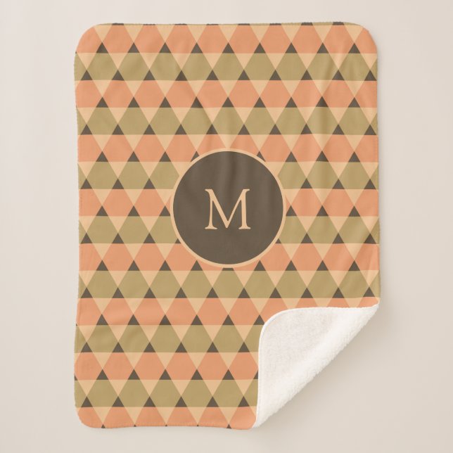 Manta Sherpa Patrón de triángulos (Anverso)