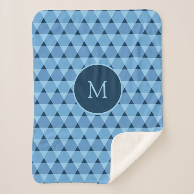 Manta Sherpa Patrón de triángulos (Anverso)