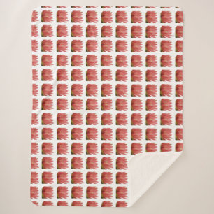 Manta Sherpa Patrón de tulipán