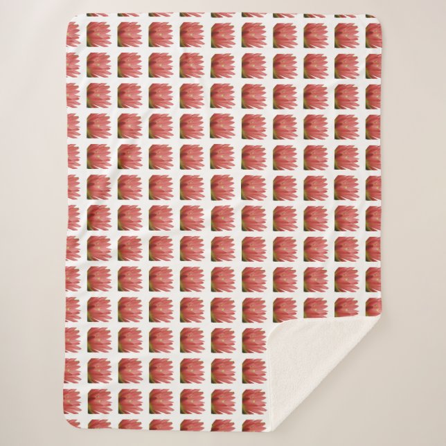 Manta Sherpa Patrón de tulipán (Anverso)