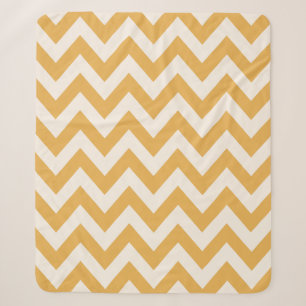 Manta Sherpa Patrón de zigzag de chevron amarillo
