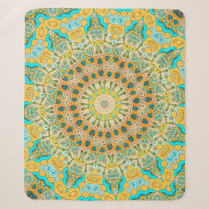 Manta Sherpa Patrón decorativo de época. Islam, árabe, indio,