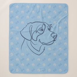 Manta Sherpa Patrón Dorado de Golden Retriever