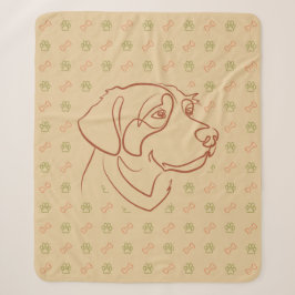 Manta Sherpa Patrón Dorado Retriever