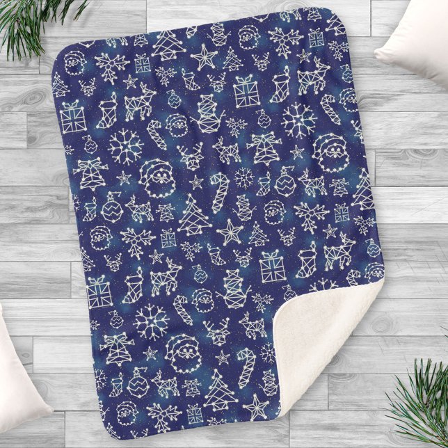 Manta Sherpa Patrón estelar de constelaciones de Navidades de i (Subido por el creador)