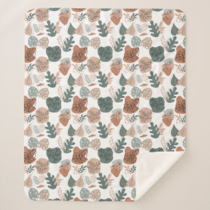 Manta Sherpa Patrón estético BOHO A12x4.blanco