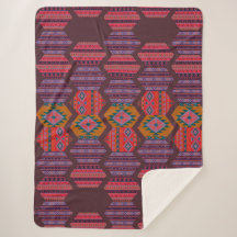 Patrón étnico con elementos indios