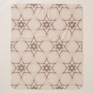 Manta Sherpa Patrón floral geométrico decorativo. Ventilación s