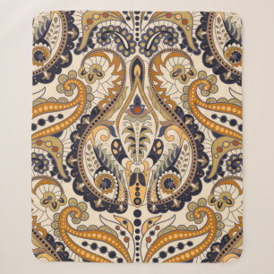 Manta Sherpa Patrón floral Paisley sin inconfundibles. Ornament