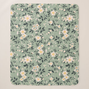 Manta Sherpa Patrón floral vintage a la moda. Endless de