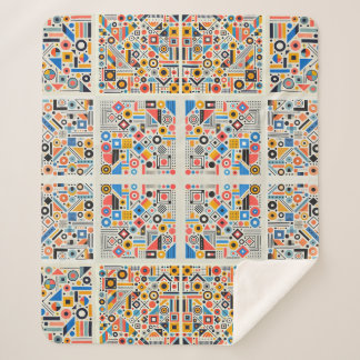 Manta Sherpa Patrón geométrico