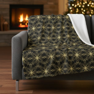 Manta Sherpa Patrón geométrico abstracto de ráfaga de estrellas