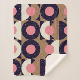 Manta Sherpa Patrón geométrico uniforme abstracto moderno con u