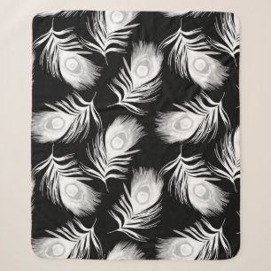 Manta Sherpa Patrón ininterrumpido decorativo con un hermoso p