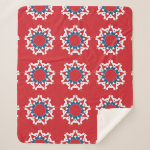 Manta Sherpa Patrón inquebrantable y decorativo. Desi de textu