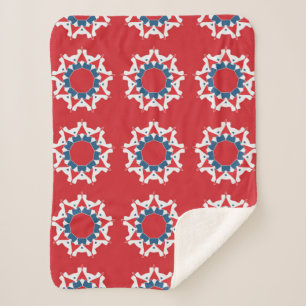 Manta Sherpa Patrón inquebrantable y decorativo. Desi de textur