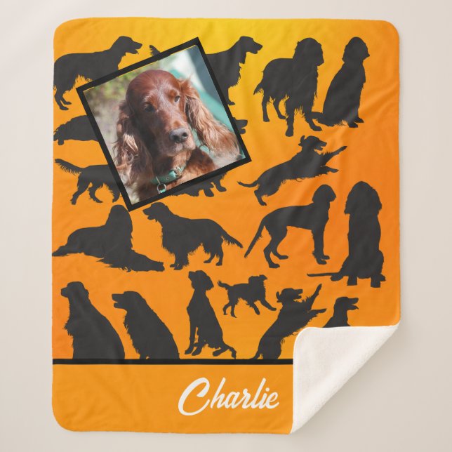 Manta Sherpa Patrón irlandés personalizado Sherpa Blanket (Anverso)