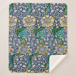 Manta Sherpa Patrón Kennet (por William Morris)