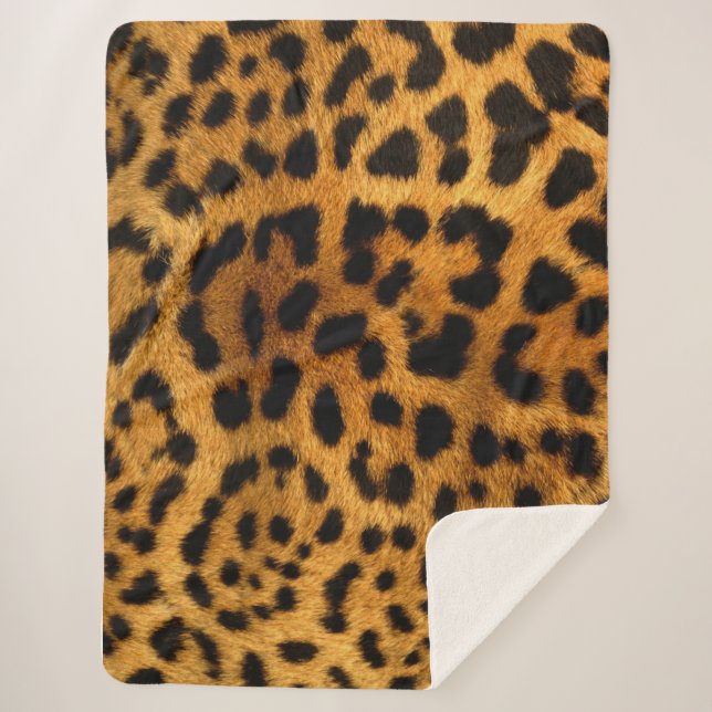 Manta Sherpa Patrón Leopard (Anverso)