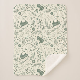 Manta Sherpa Patrón mágico de herbología de HOGWARTS™