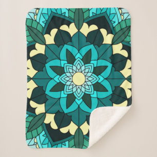 Manta Sherpa Patrón Mandala 02 en agua