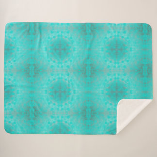 Manta Sherpa patrón marino azul profundo