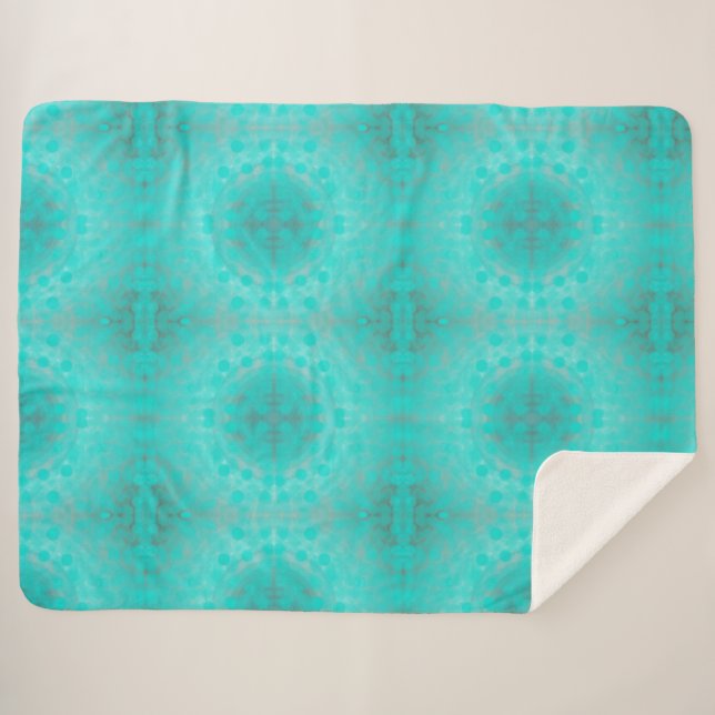 Manta Sherpa patrón marino azul profundo (Anverso (horizontal))