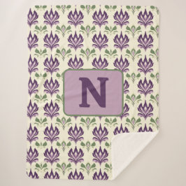 Manta Sherpa Patrón motif de Lily Ornamental