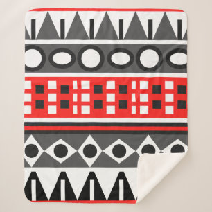 Manta Sherpa Patrón nativo azteca
