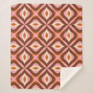 Manta Sherpa Patrón retro sin soldadura de los años 70 en Naran