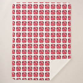 Manta Sherpa Patrón rosado