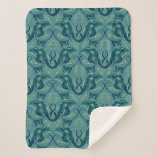 Manta Sherpa Patrón Safari Tranquilo - El Lotus Blanco