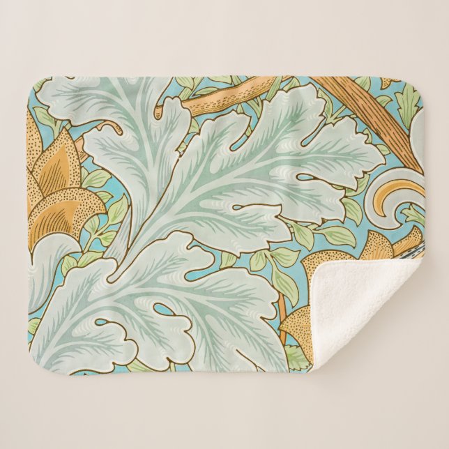 Manta Sherpa Patrón St James (por William Morris) (Anverso (horizontal))