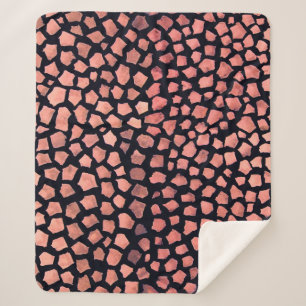 Manta Sherpa Patrón transparente de la piel de África