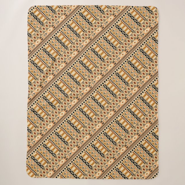 Manta Sherpa Patrón tribal africano (Anverso)