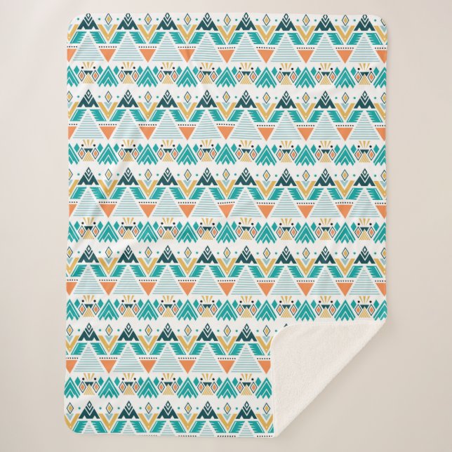 Manta Sherpa Patrón tribal azteca (Anverso)