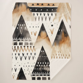 Manta Sherpa Patrón tribal de Boho