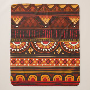 Manta Sherpa Patrón tribal sin fisuras.
